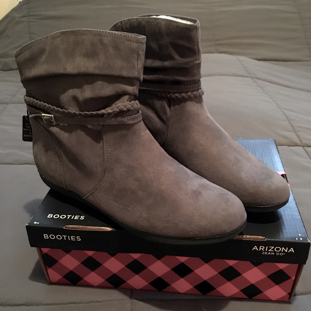 Gray Ankle Booties